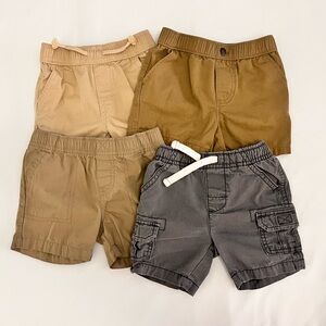 Stylish Kids Shorts Set - Tan, Brown, Gray